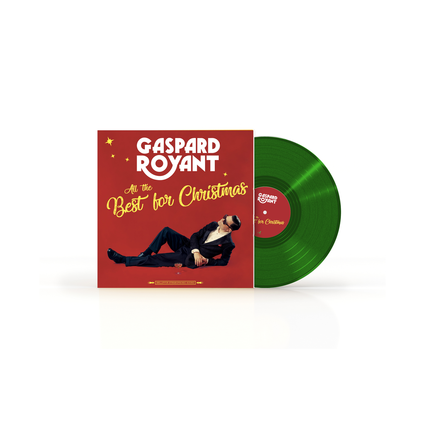 Précommande 33T vinyle ALL THE BEST FOR CHRISTMAS - NOUVELLE EDITION 2025 disque VERT - Album de noël de Gaspard Royant