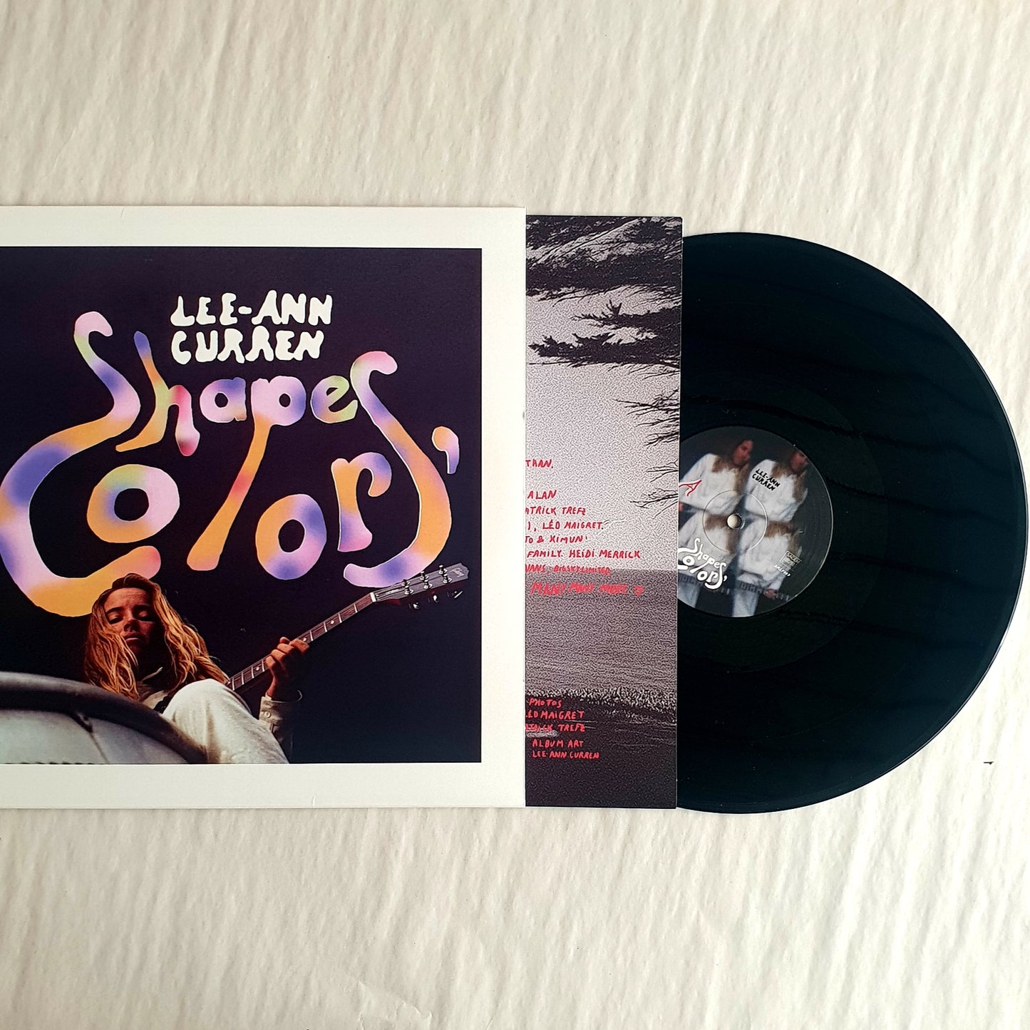 LEE-ANN CURREN  "Shapes, Colors"  / EP 4 titres / vinyle 33T + UNE AQUARELLE INEDITE