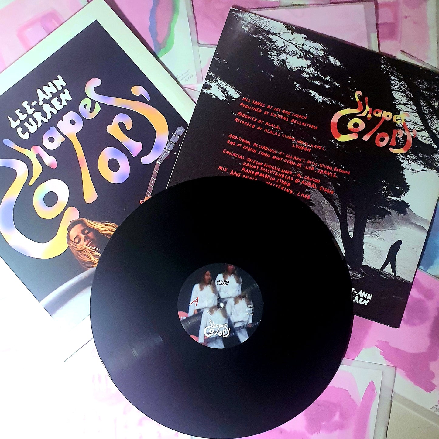 LEE-ANN CURREN  "Shapes, Colors"  / EP 4 titres / vinyle 33T + UNE AQUARELLE INEDITE