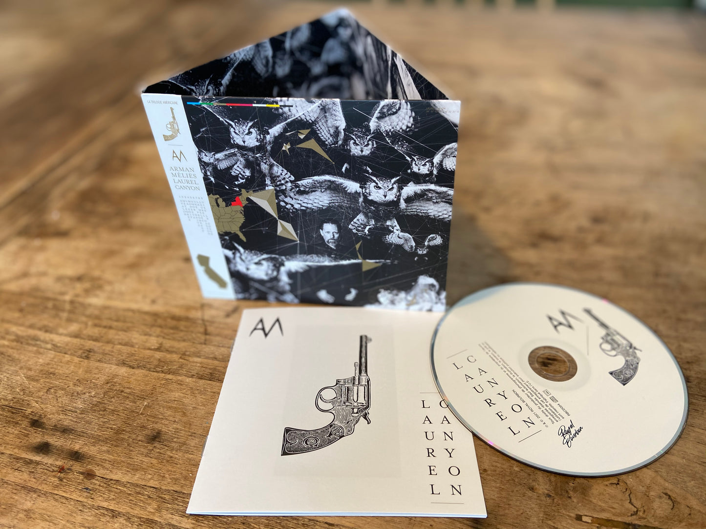 COMMANDE - PACK CD DELUXE album "Laurel Canyon", d'Arman Méliès: CD + poster dédicacé + stickers + carte postale + dessin inédit original.