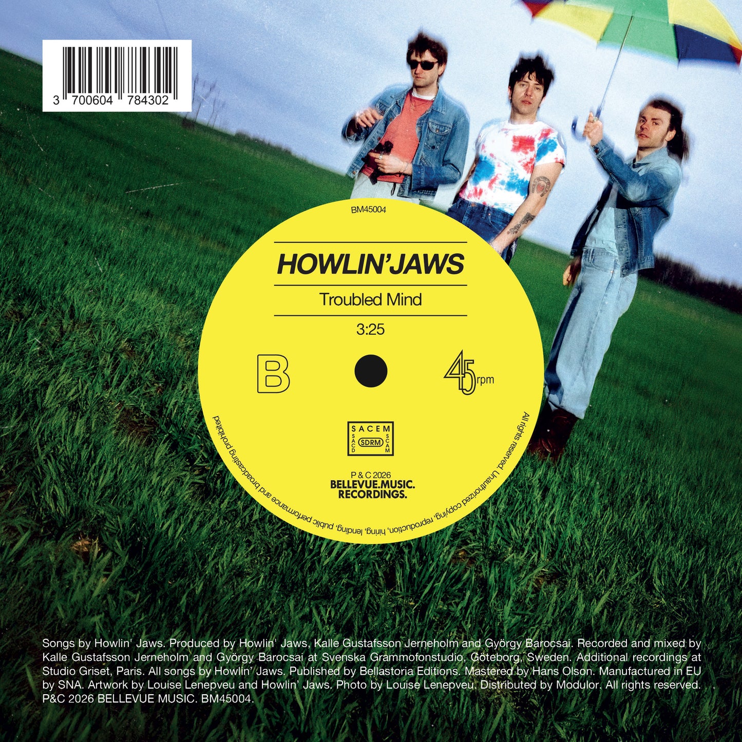 45 tours  TROUBLED MIND / LIVING THE DREAM